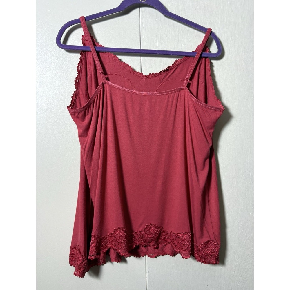 Lane Bryant The Lace Cami Tank 22/24 Grapefruit Y2K Grunge Romance Whimsical - Picture 3 of 3